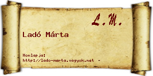Ladó Márta névjegykártya